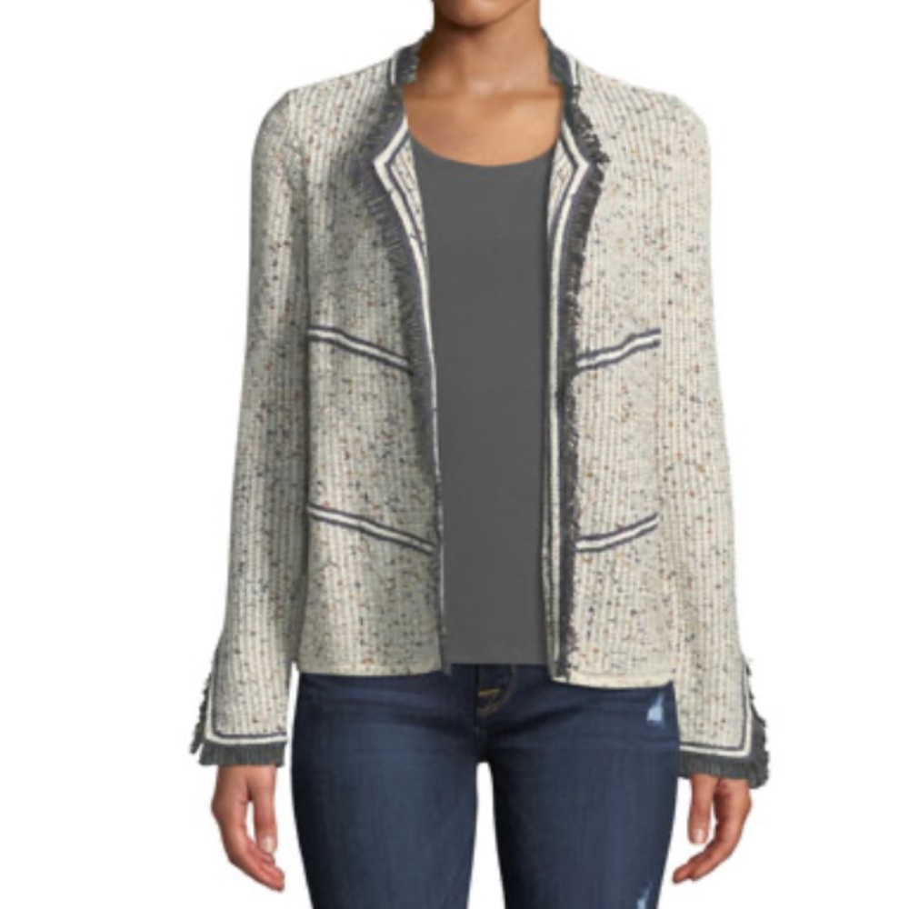 Nic + Zoe All Angles Tweed Cardigan - Size PM